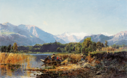 Ambrogio Preda (1839-1906)
Der kleine Muzzanersee bei Lugano
nicht datiert