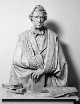 Vincenzo Vela (1820-1891)
Standbild des Stefano Franscini
1860 / Original-Gipsmodell / cm 95,7 x 114 x 45,8