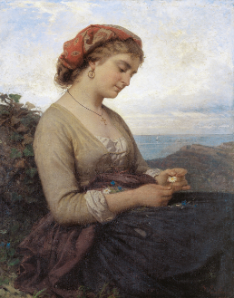 Bartolomeo Giuliano
Will he return? (or The daisy)
1871, oil on canvas