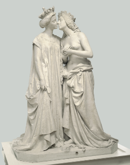 Vincenzo Vela
Italy grateful to France
1861-62, plaster
